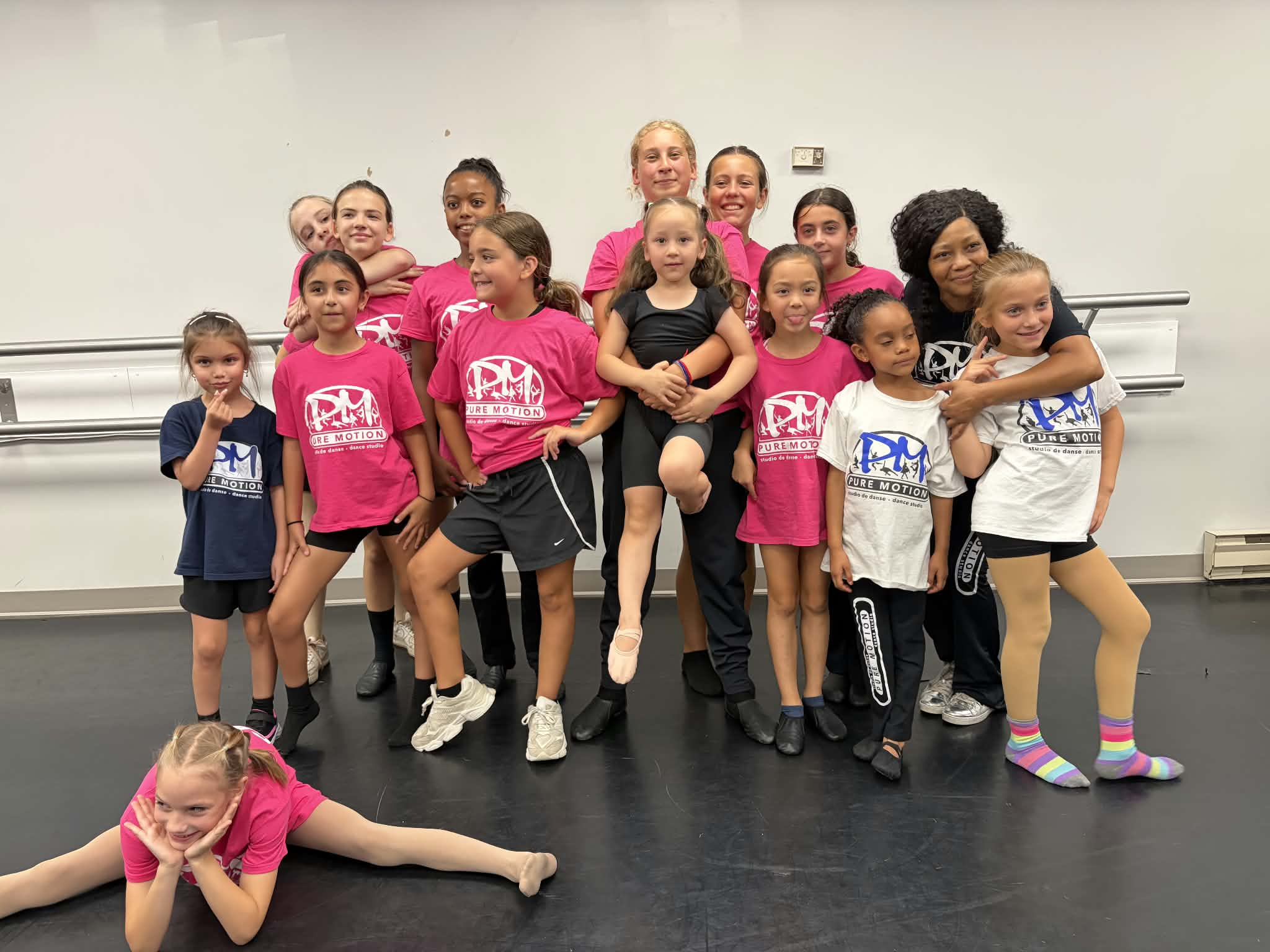 Children at Pure Motion summer dance camp